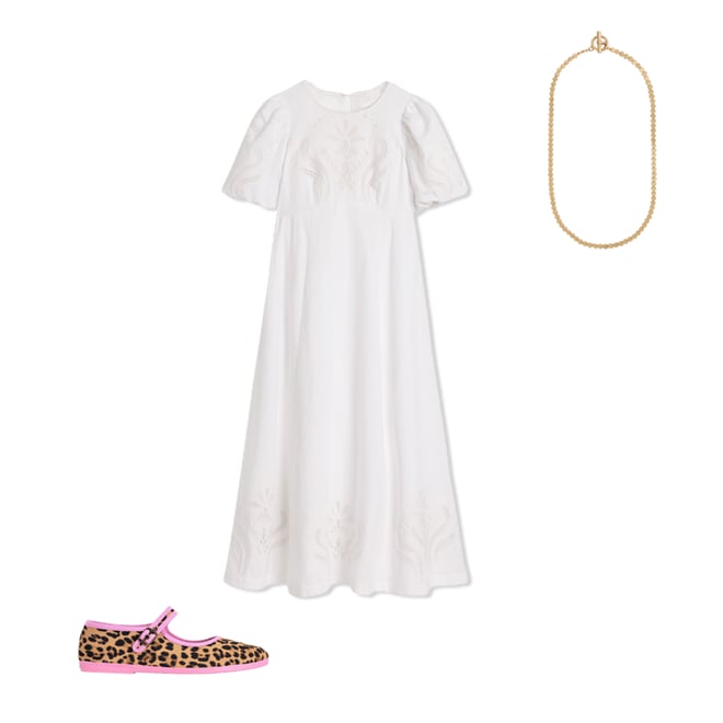 6th bundle featuring 2 items which compliment Empire Broderie Tea Dress-White
