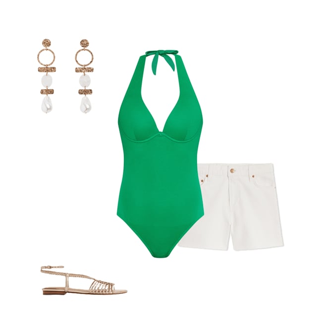 3rd bundle featuring 3 items which compliment Enhancer Swimsuit-Bright Green