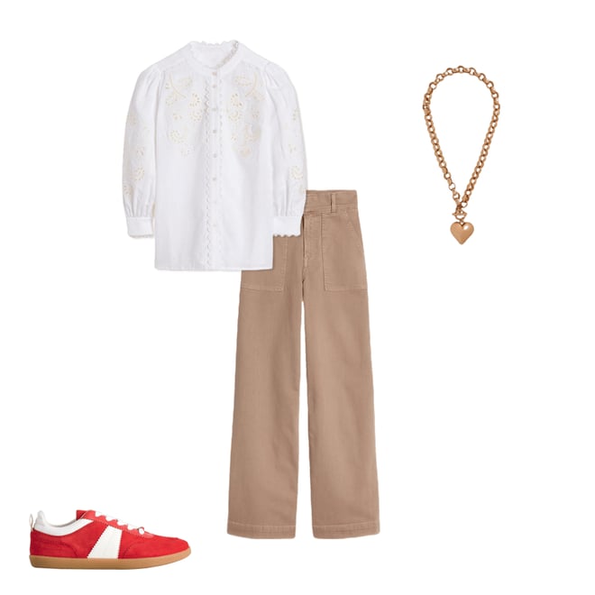 6th bundle featuring 3 items which compliment Alicia Cutwork Linen Top-White, Cutwork Embroidery