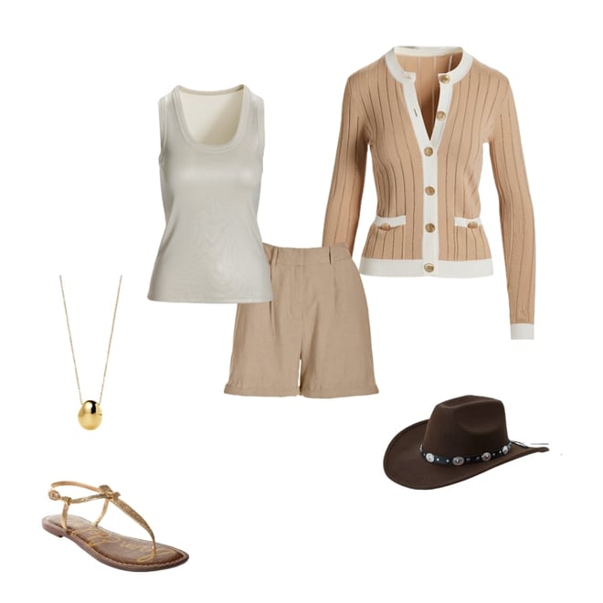 Western Trim Hat Brown