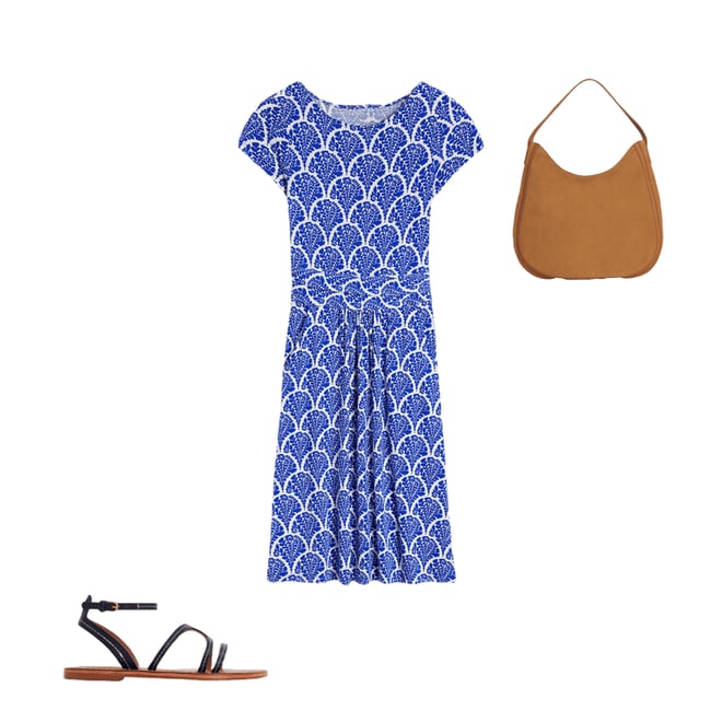 3rd bundle featuring 2 items which compliment Casual Flat Sandal-Navy