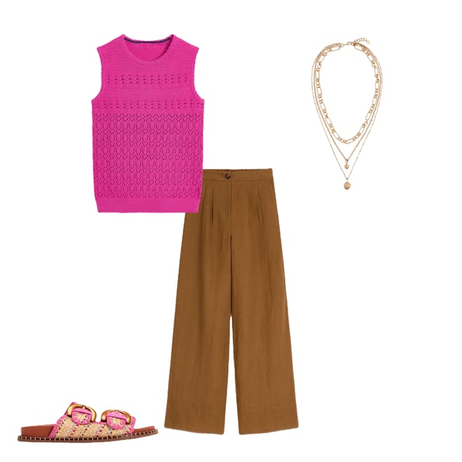 1st bundle featuring 3 items which compliment Cotton Stitch Crew Tank-Purple Damson
