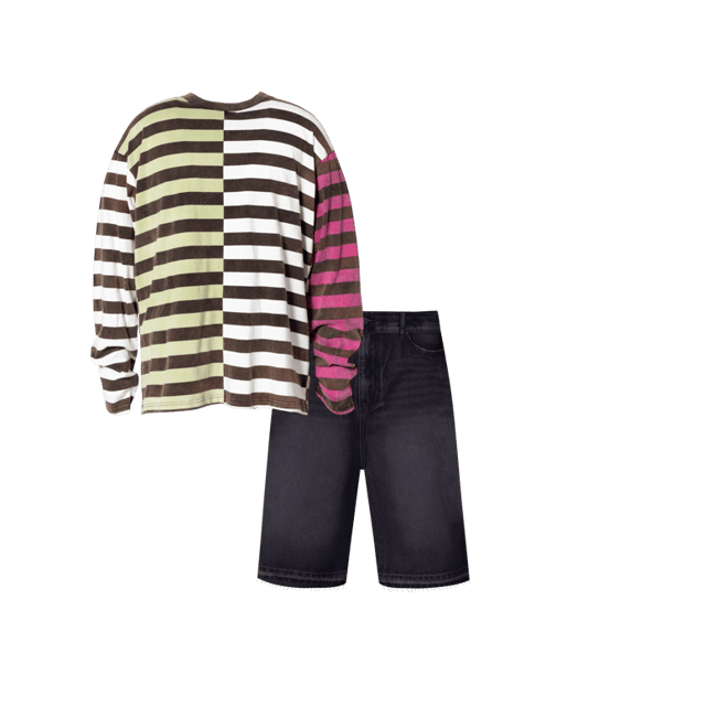 Multi Striped L/S Shirt - Multi | mnml | shop now