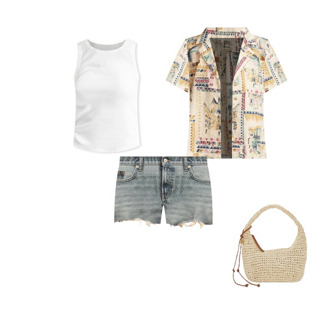 PRINTED LINEN CAMP SHIRT | Lucky Brand