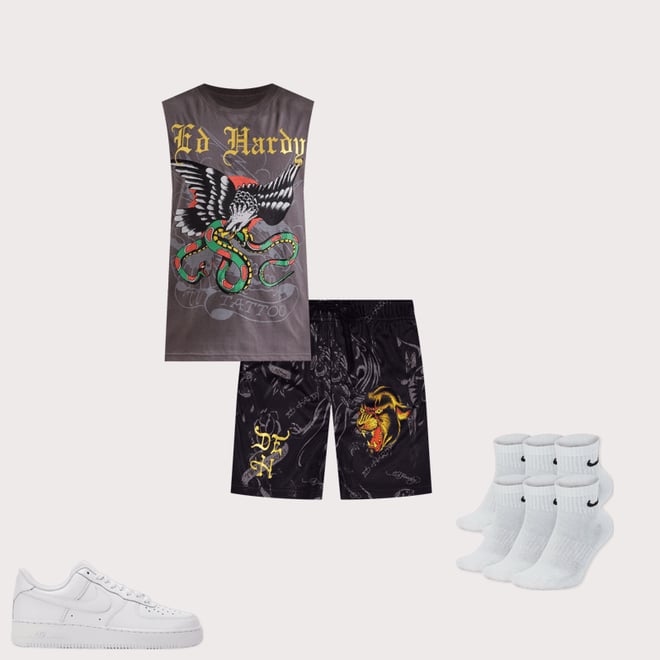 Ed Hardy Eagle Snake Sleeveless Tee