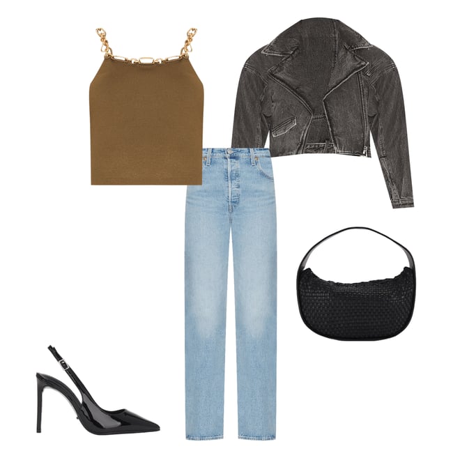 1st bundle featuring 4 items which compliment Ribcage Full Length Jeans