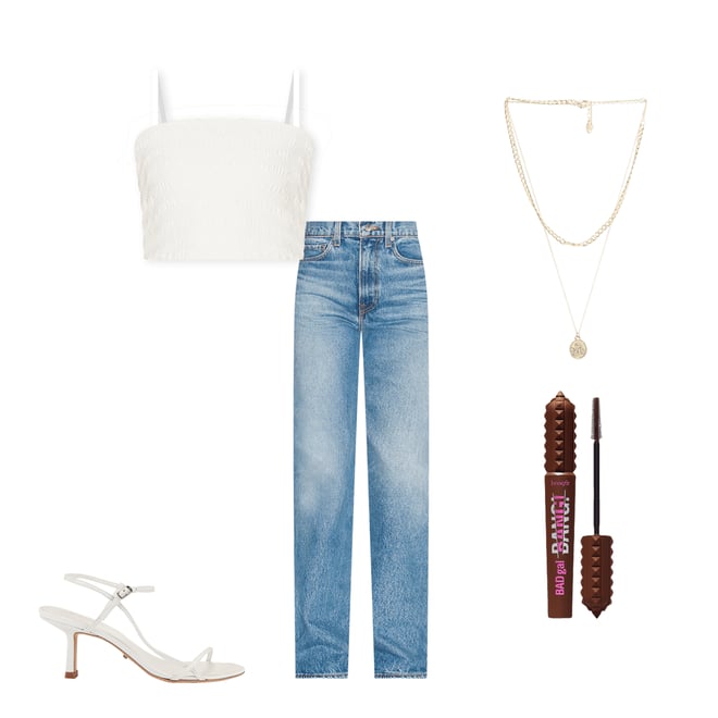 2nd bundle featuring 4 items which compliment Sara Super High Rise Slim Straight Jeans