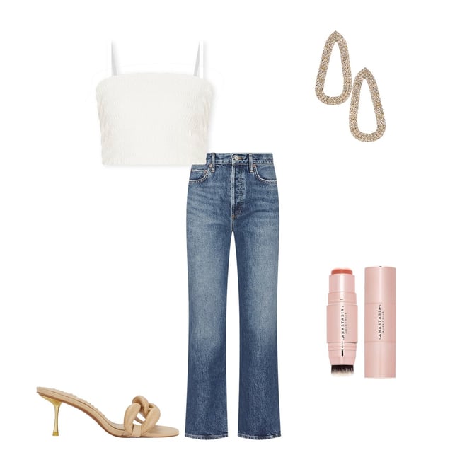 AGOLDE 90s Pinch Waist High Rise Straight Jeans in Essence
