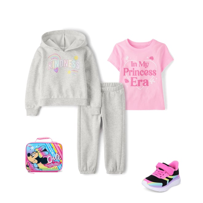 2nd bundle featuring 3 items which compliment Toddler Girls Graphic Fleece 2-Piece Outfit Set