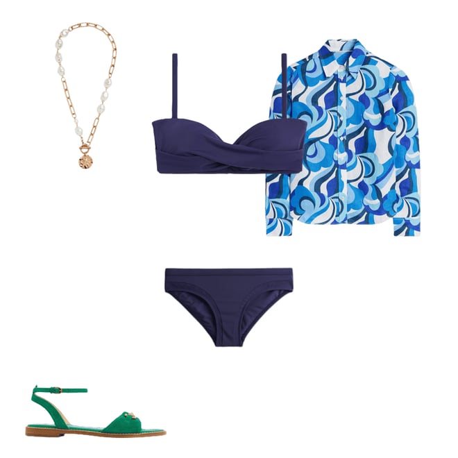 3rd bundle featuring 4 items which compliment Sienna Linen Shirt, Multi Abstract Swirl