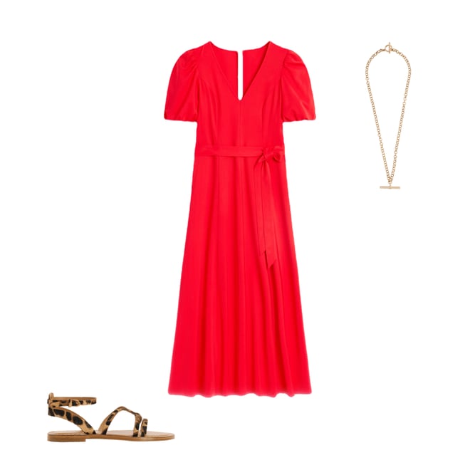 4th bundle featuring 2 items which compliment Volume Sleeve Midi Dress, Poppy Red
