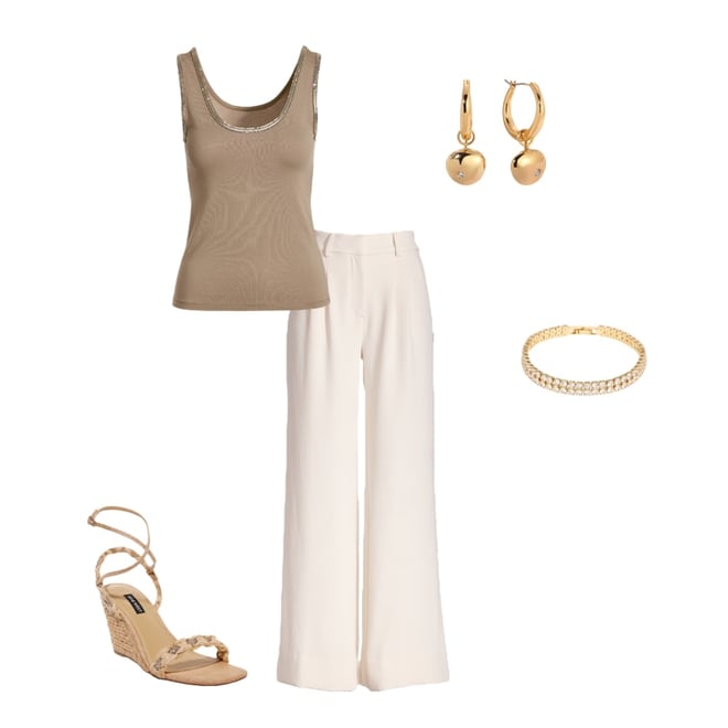 Malibu Wide Leg Effortless Drape Trouser Pant Off White