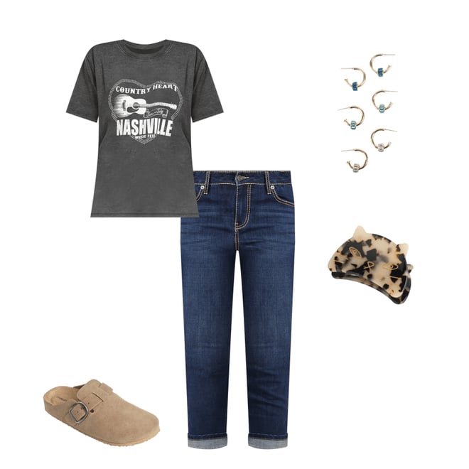 m jeans by maurices™ Mid Rise Flap Pocket Straight Cropped Jean