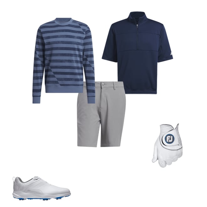 adidas Ultimate365 Printed Crewneck Golf Sweatshirt ON SALE