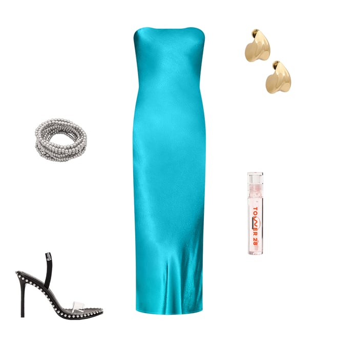 2nd bundle featuring 4 items which compliment x REVOLVE Angel Strapless Midi Dress