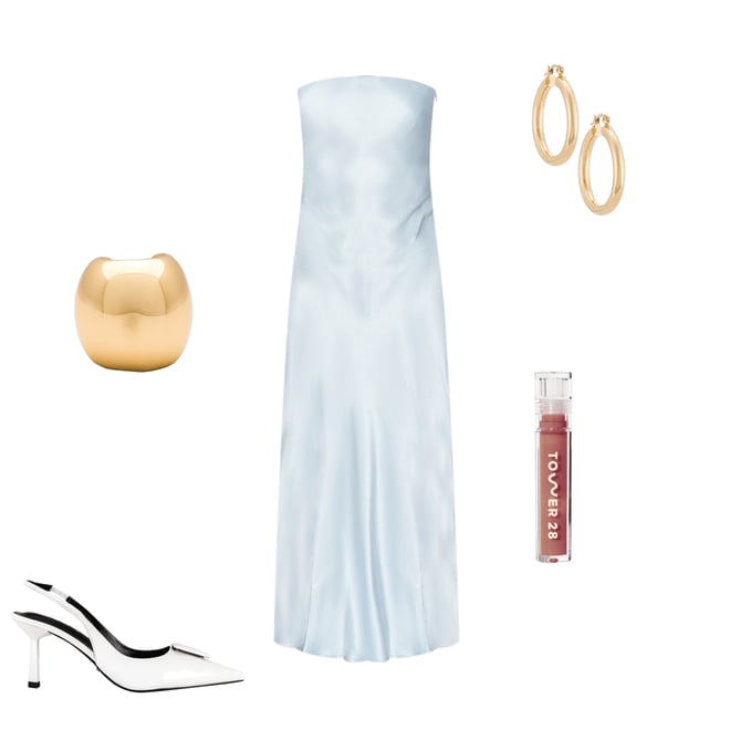 3rd bundle featuring 4 items which compliment X Revolve Angel Strapless Midi Dress
