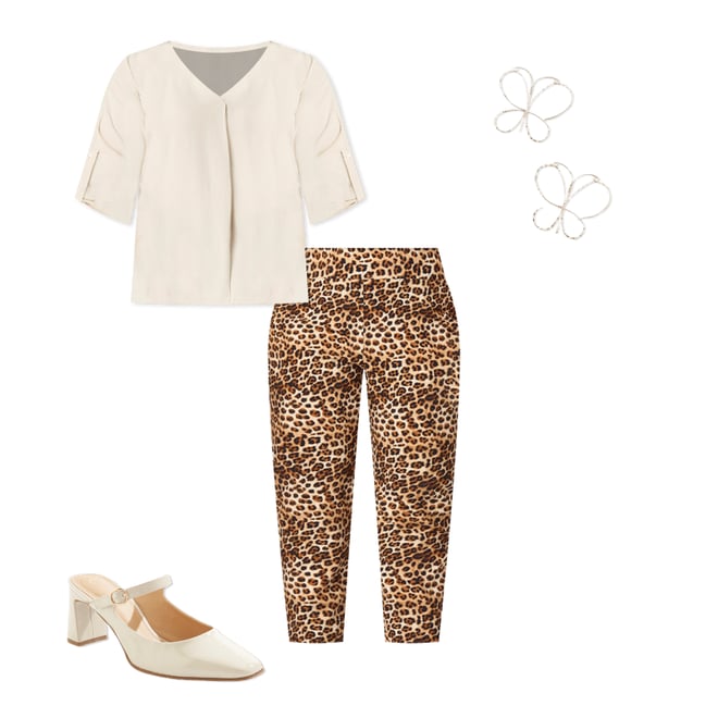  Cato Fashions | Cato Plus Size Leopard Bengaline Pants