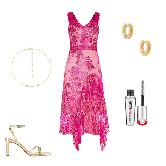 Bronx and Banco Eva Midi Dress in Fuchsia | REVOLVE