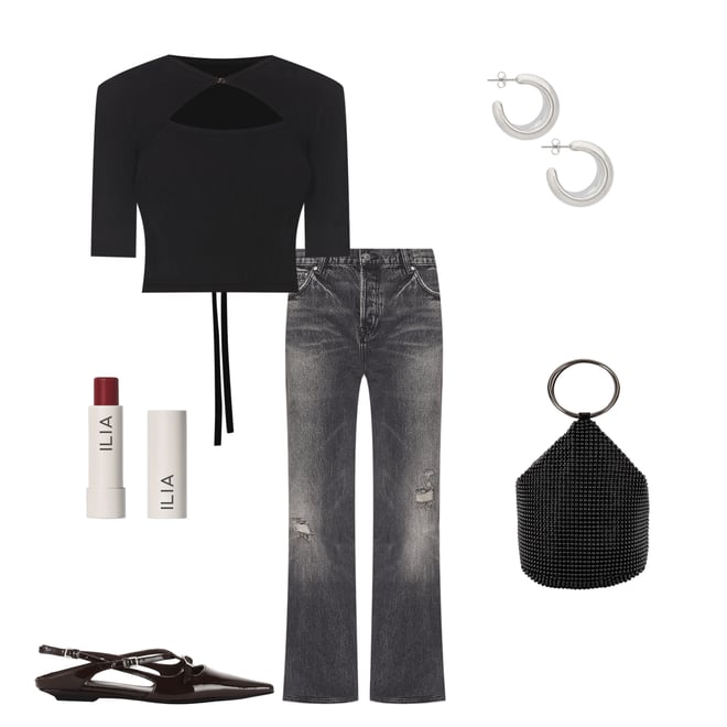 6th bundle featuring 5 items which compliment Jade Low Rise Relaxed Flare