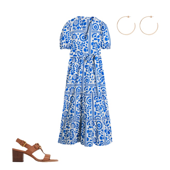 1st bundle featuring 2 items which compliment Christabel Cotton Midi Dress-Gallery Blue, Walled Garden