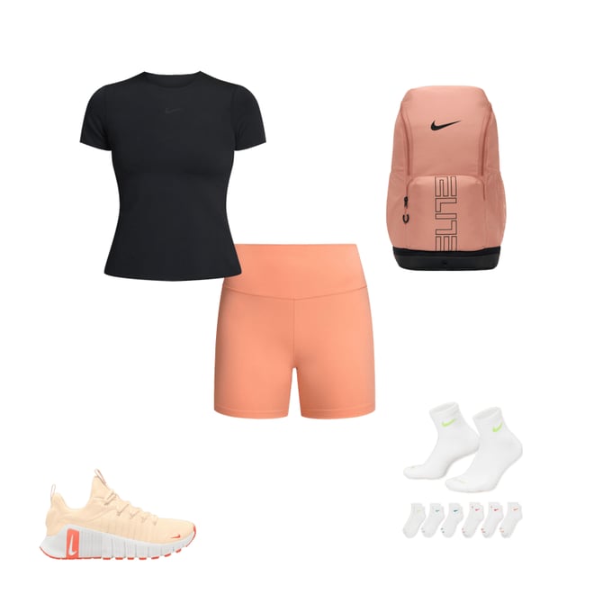★NIKE☆Nike One Rib Women's High-Waisted 5\" Biker Shorts Nike One Women's High-Waisted 5