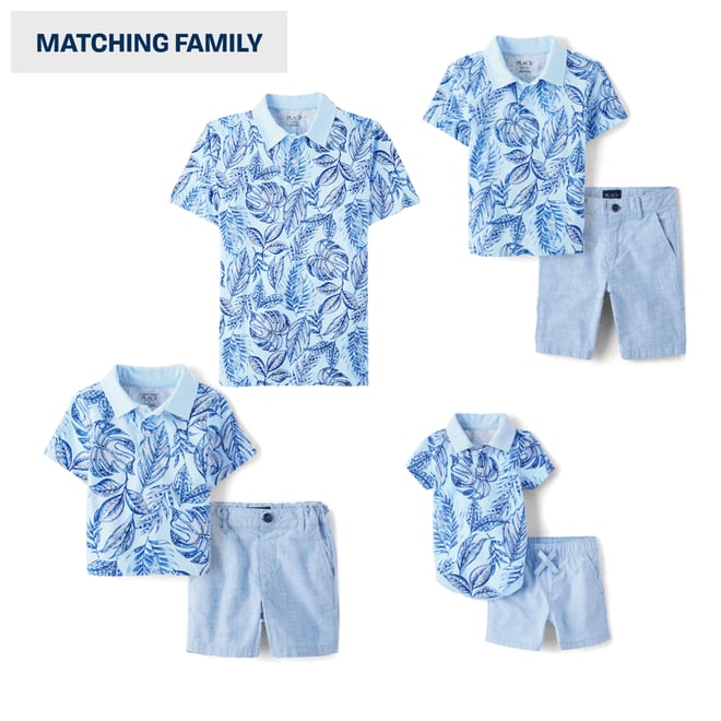 1st bundle featuring 5 items which compliment Baby Boys Matching Family Tropical 2-Piece Outfit Set