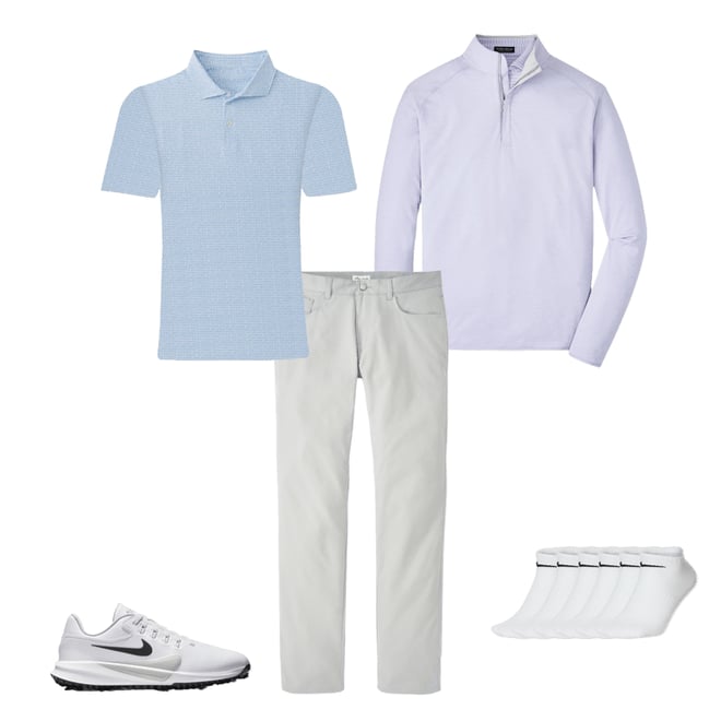 L'Appartement /SLITRIBKNITPULLOVER/ホワイト Peter Millar Crown Crafted Men's Stealth Performance Quarter