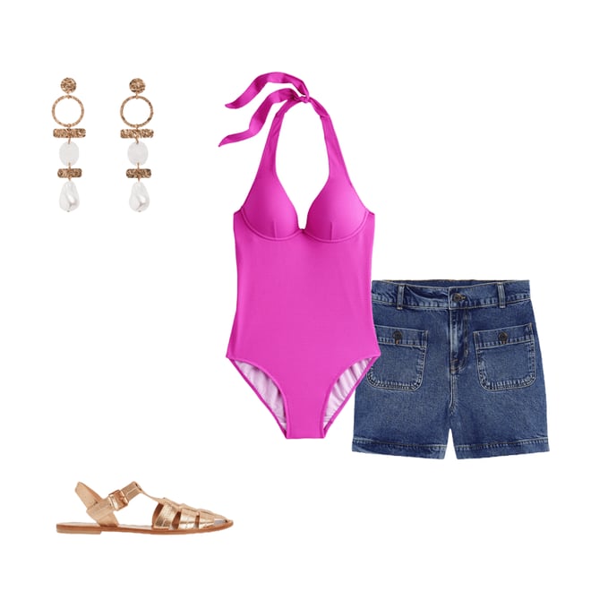 6th bundle featuring 3 items which compliment Fisherman Flat Sandals-Gold