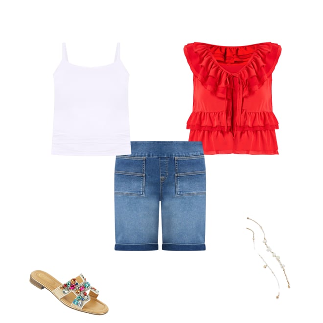  Cato Fashions | Cato Plus Size Curvy Denim Bermuda Shorts