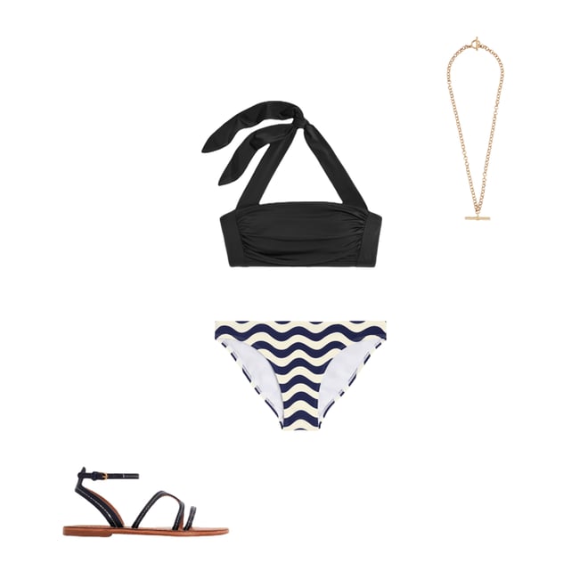 4th bundle featuring 3 items which compliment Casual Flat Sandal-Navy