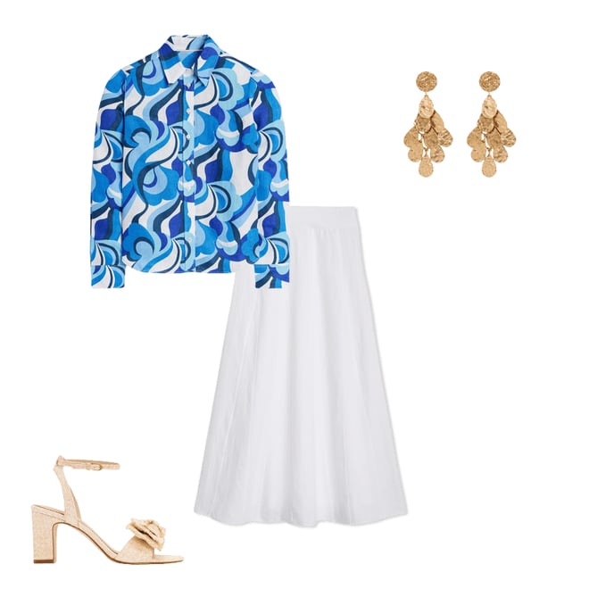 4th bundle featuring 3 items which compliment Sienna Linen Shirt, Multi Abstract Swirl