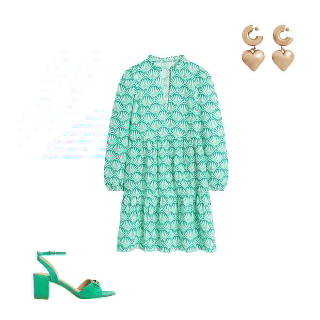 2nd bundle featuring 2 items which compliment Esme Linen Short Dress-Aquamarine Blue, Deco Palm