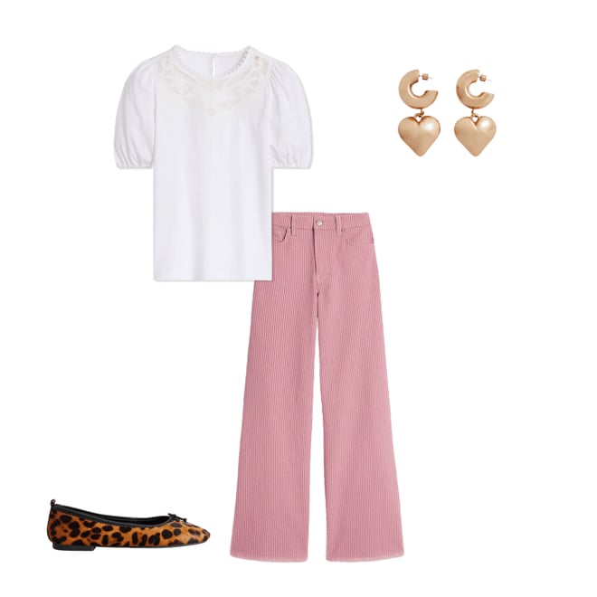 4th bundle featuring 3 items which compliment High Rise Wide Leg Jeans