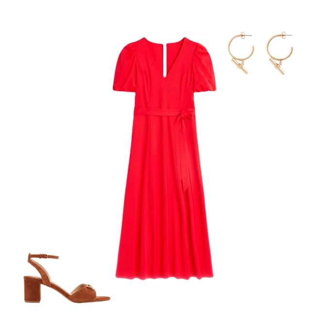 3rd bundle featuring 2 items which compliment Volume Sleeve Midi Dress, Poppy Red