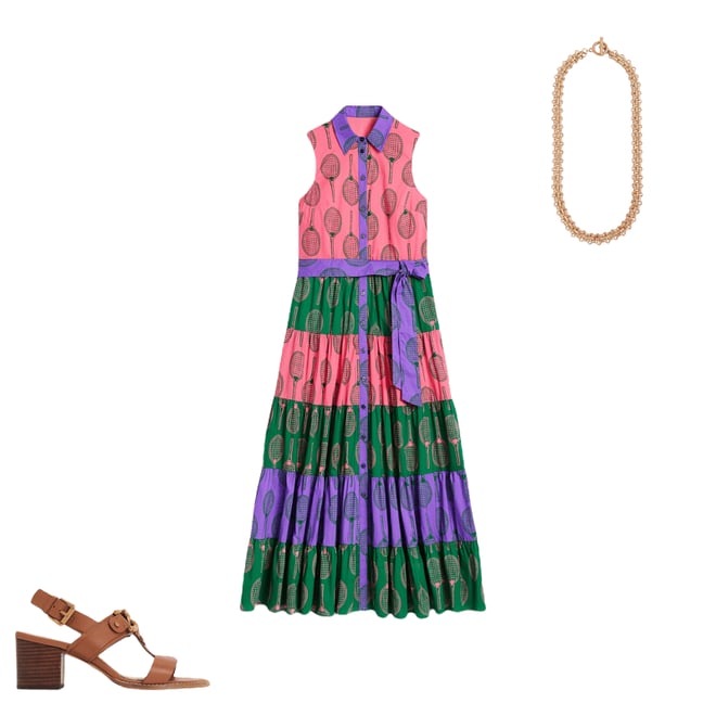 2nd bundle featuring 2 items which compliment Multi Tiered Shirt Dress-Multi, Tennis