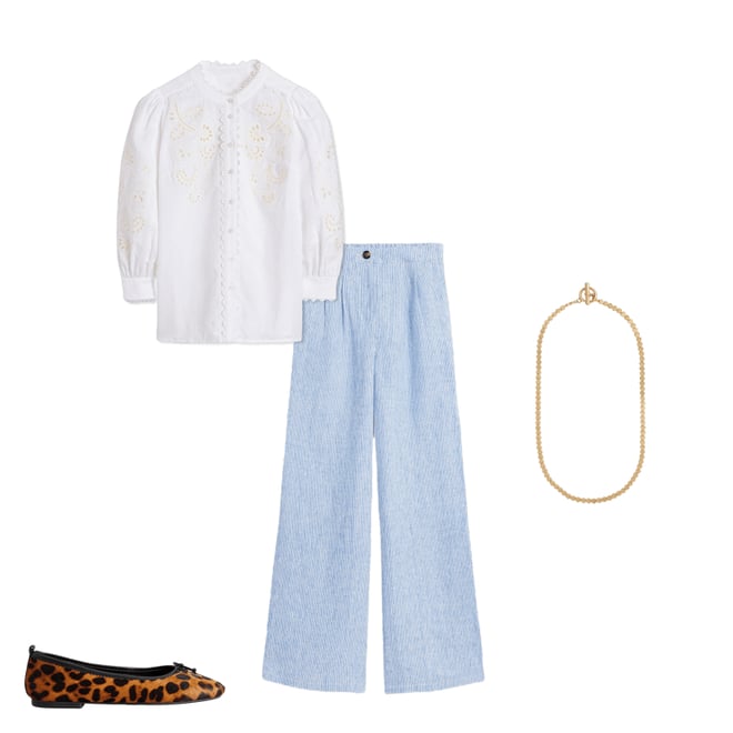 2nd bundle featuring 3 items which compliment Alicia Cutwork Linen Top-White, Cutwork Embroidery