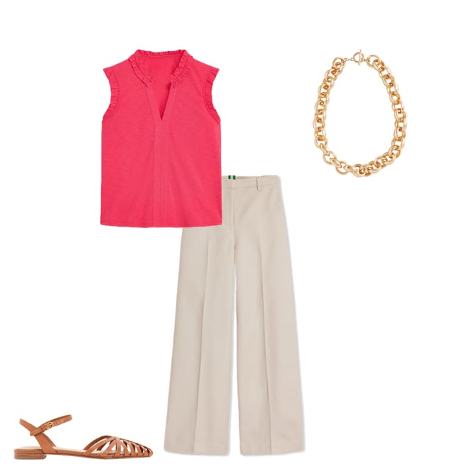 2nd bundle featuring 3 items which compliment Lola Sleeveless Top-Rethink Pink