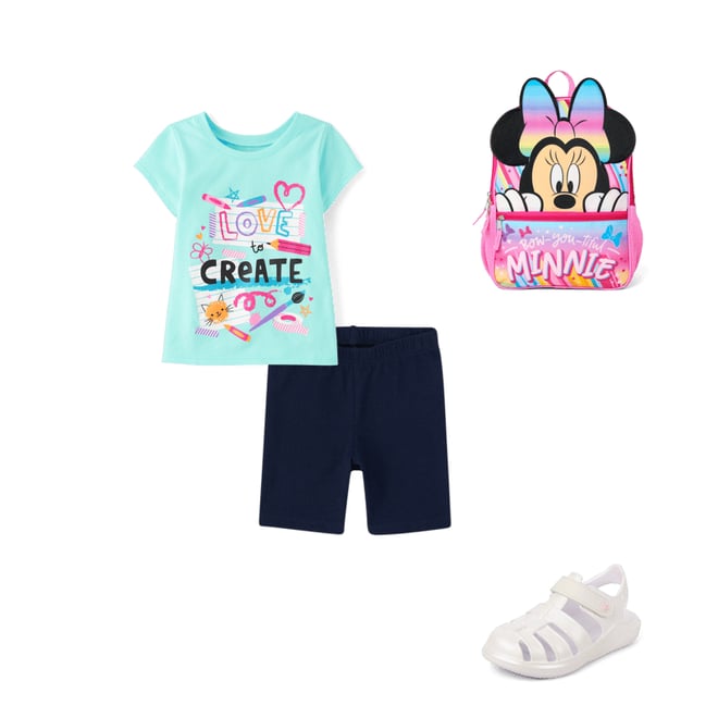 2nd bundle featuring 3 items which compliment Toddler Girls Minnie Mouse Backpack