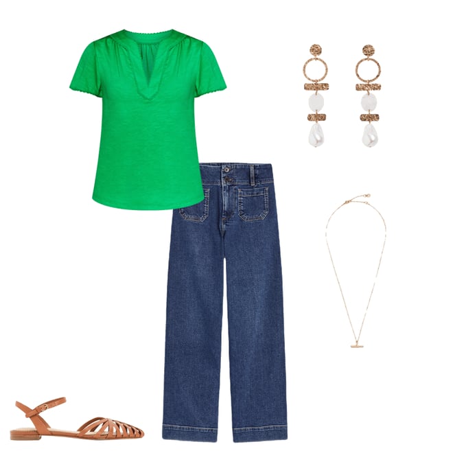 2nd bundle featuring 4 items which compliment Ava Short Sleeve Top