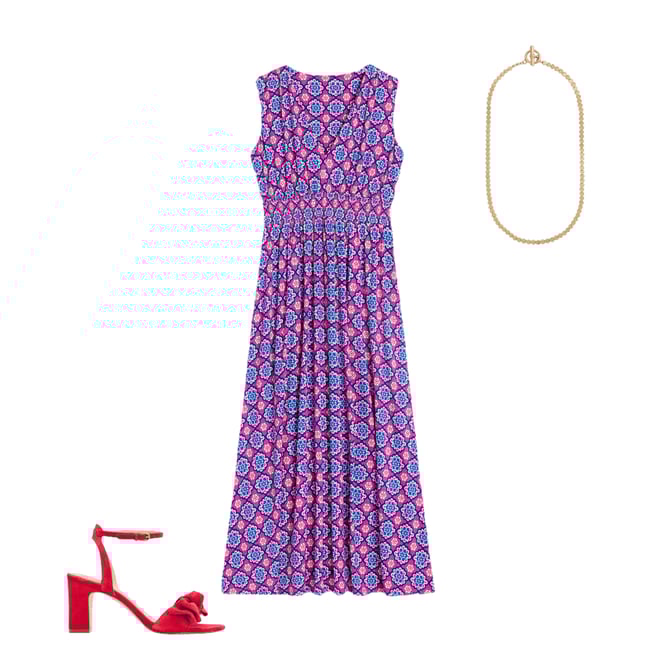 3rd bundle featuring 2 items which compliment Bow Heeled Sandals-Hibiscus