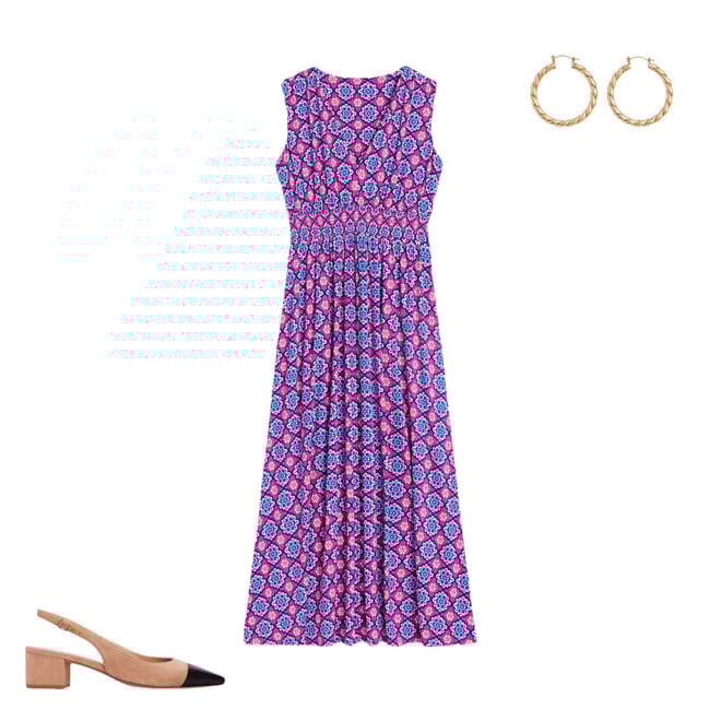 4th bundle featuring 2 items which compliment Paloma Jersey Maxi Dress-Cosmos Pink, Bloom Geo