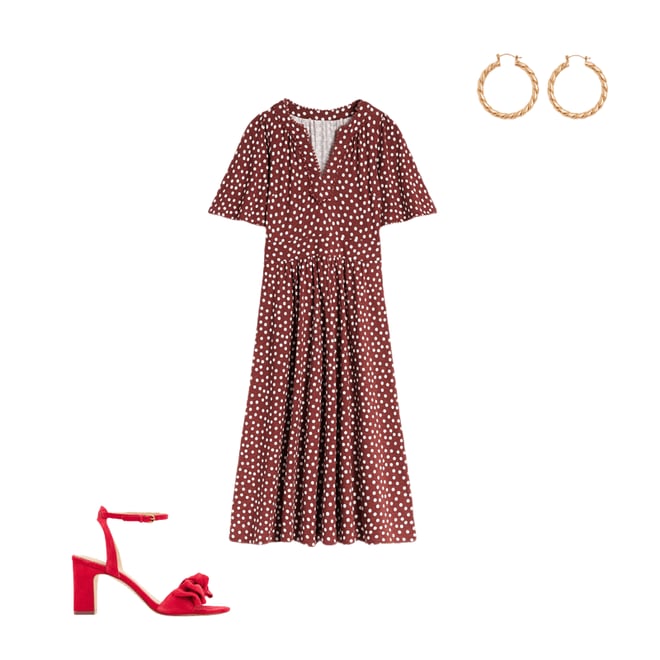 6th bundle featuring 2 items which compliment Bow Heeled Sandals-Hibiscus