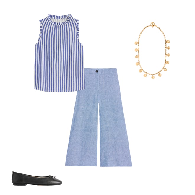 3rd bundle featuring 3 items which compliment Sophie Ruffle Double Cloth Top
