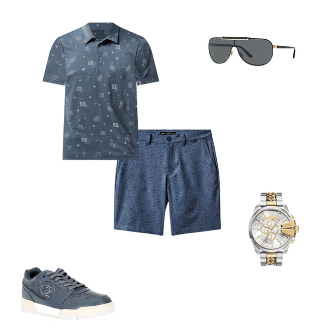 Diesel Men's Mega Chief Chronograph Two-Tone Stainless Steel Bracelet Watch