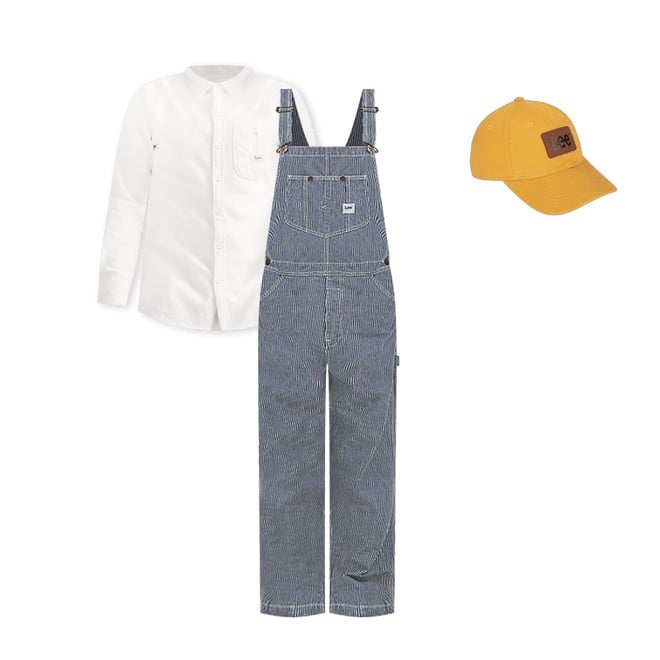 FRAMeWORK 【LEE/リー】PAINTOVERALLS Men's Patchwork Slouch Bib Overall | SALE | Lee®