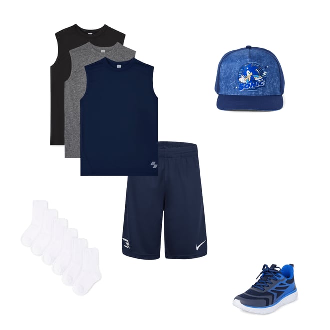 8th bundle featuring 4 items which compliment Boys Ombre Running Sneakers