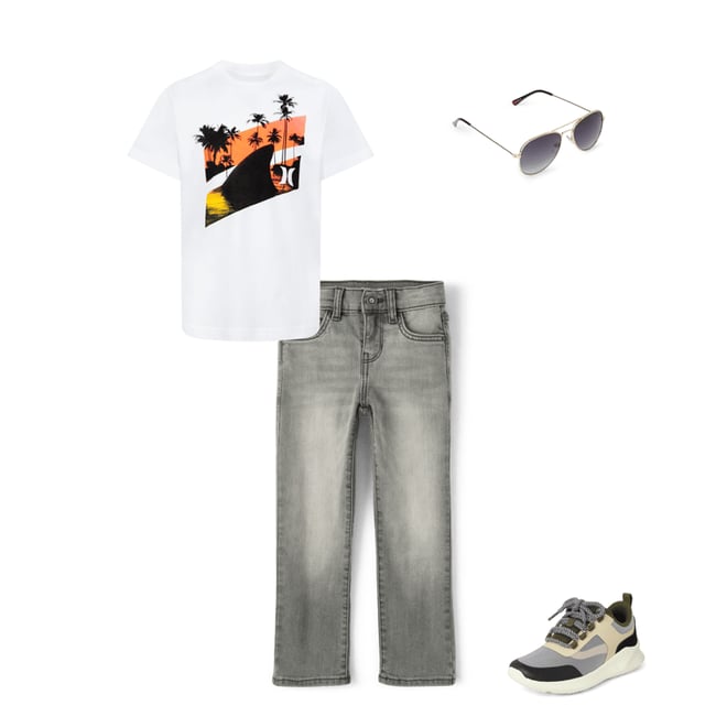 9th bundle featuring 3 items which compliment Boys Straight Jeans