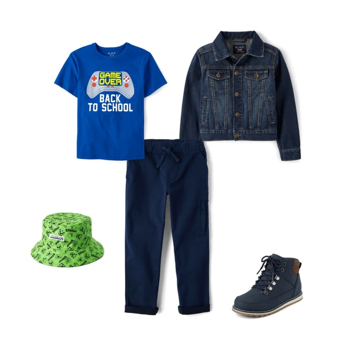 Boys Long Sleeve Denim Jacket - BLUE | The Children's Place