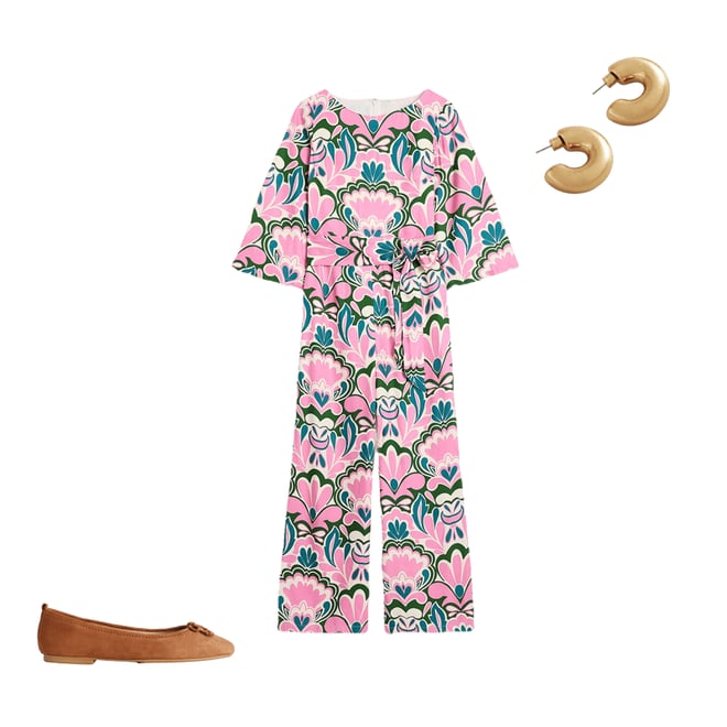 3rd bundle featuring 2 items which compliment Kimono Sleeve Jumpsuit-Meadowsweet Pink, Freesia