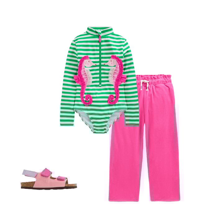 3rd bundle featuring 2 items which compliment Long-Sleeved Swimsuit